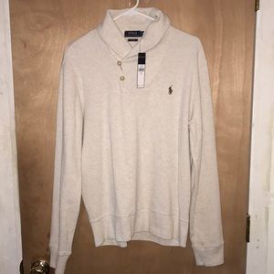 NEW Men’s Polo Ralph Lauren Cream Sweater